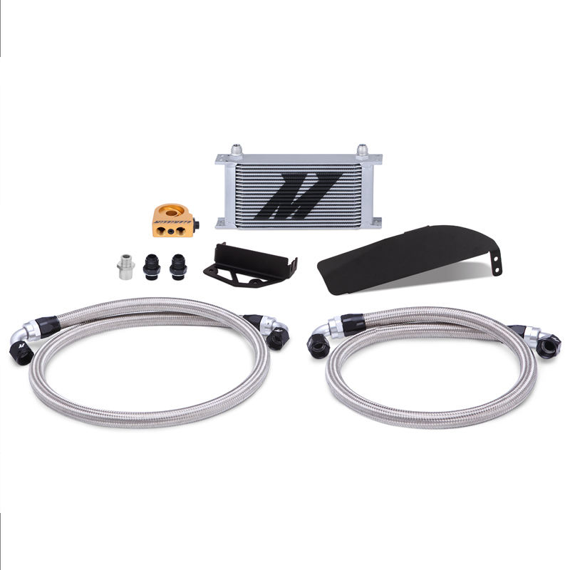 Mishimoto — Mishimoto 2017+ Honda Civic Type R Direct Fit Oil Cooler Kit - Silver - view 3